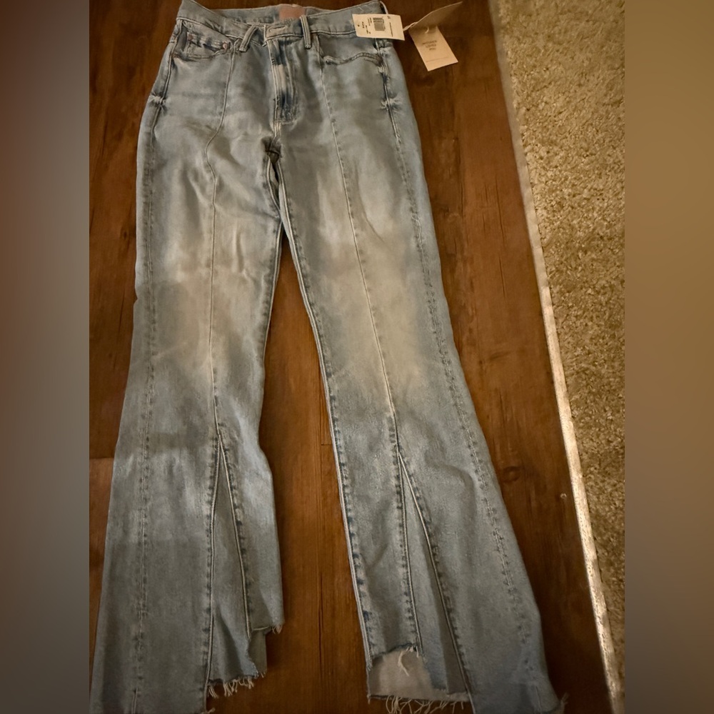 MOTHER Light Blue Flare Jeans